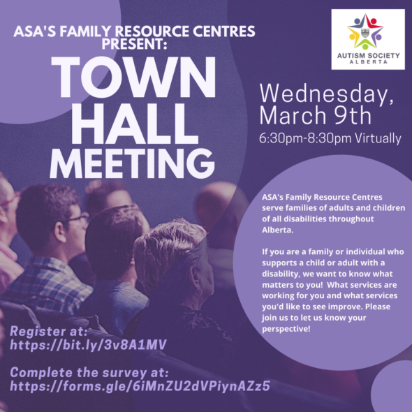 Town Hall Poster – Autism Calgary